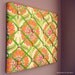 16x20 Memory Board or Bow Holder Pink Yellow Green Lemonade