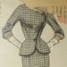 1950s Asymmetrical Skirt Suit Pattern - Bust 32 Simplicity 8414