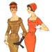 FF Vintage 1950s Sheath Dress Pattern McCall's 5096 Bust 34