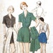 1950s Three Piece Playsuit Pattern - Butterick 5333 Bust 34