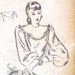 Misses 1940s Blouse Pattern Shaped Yoke Bust 38 Fashion Bureau 2445 Vintage Sewing Pattern Long Sleeves Womens 40s Top