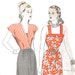 Hollywood 1570 Misses 1940s Sun Dress Pattern Surplice Jacket Bias Trim Bust 34 Vintage Sewing Pattern UNCUT