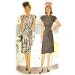 McCall 6440 Misses 1940s Wrap Dress Pattern Asymmetrical Draped Cocktail Vintage Sewing Pattern Bust 32