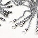 14 SILVER CEILING FAN Lamp size 6 Ball Chains with End Connectors and Rings