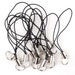 Cell Phone Straps 24 ZIPPER Pulls with LARGE 10mm Split Rings Black Cell Phone Lanyards Cord (1011str70k1) ... last remaining packages