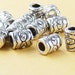 Bead Spacer 50 Antique Silver Barrel 6.5mm long x 5mm wide Large Hole 3mm NF (1040spa06s1)