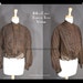 Edwardian Bodice Shirtwaist Chocolate Brown Pouter Pigeon For Study