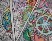 Hippie Coloring Pages, Hippie Posters, Imagine Peace, Believe, Hippie House, Coloring posters, Dorm Posters, Retro Art, Hippie Art, Set of 3 Hippie Coloring Pages, Hippie Posters, Imagine Peace, Believe, Hippie House, Coloring posters, Dorm Posters, Retro Art, Hippie Art, Set of 3