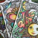 Hippie Posters, Coloring Posters, Summer Love, poster collection, set of 3, Hippie Art, Summer Art, Teen Posters, Dorm Art, Retro Posters,