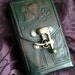 steampunk Leather Pouch - cell case - tarot card case - smoke pouch