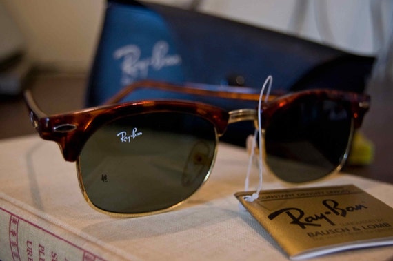 Ray Ban Clubmasters Browline Sunglasses VINTAGE by Furburger
