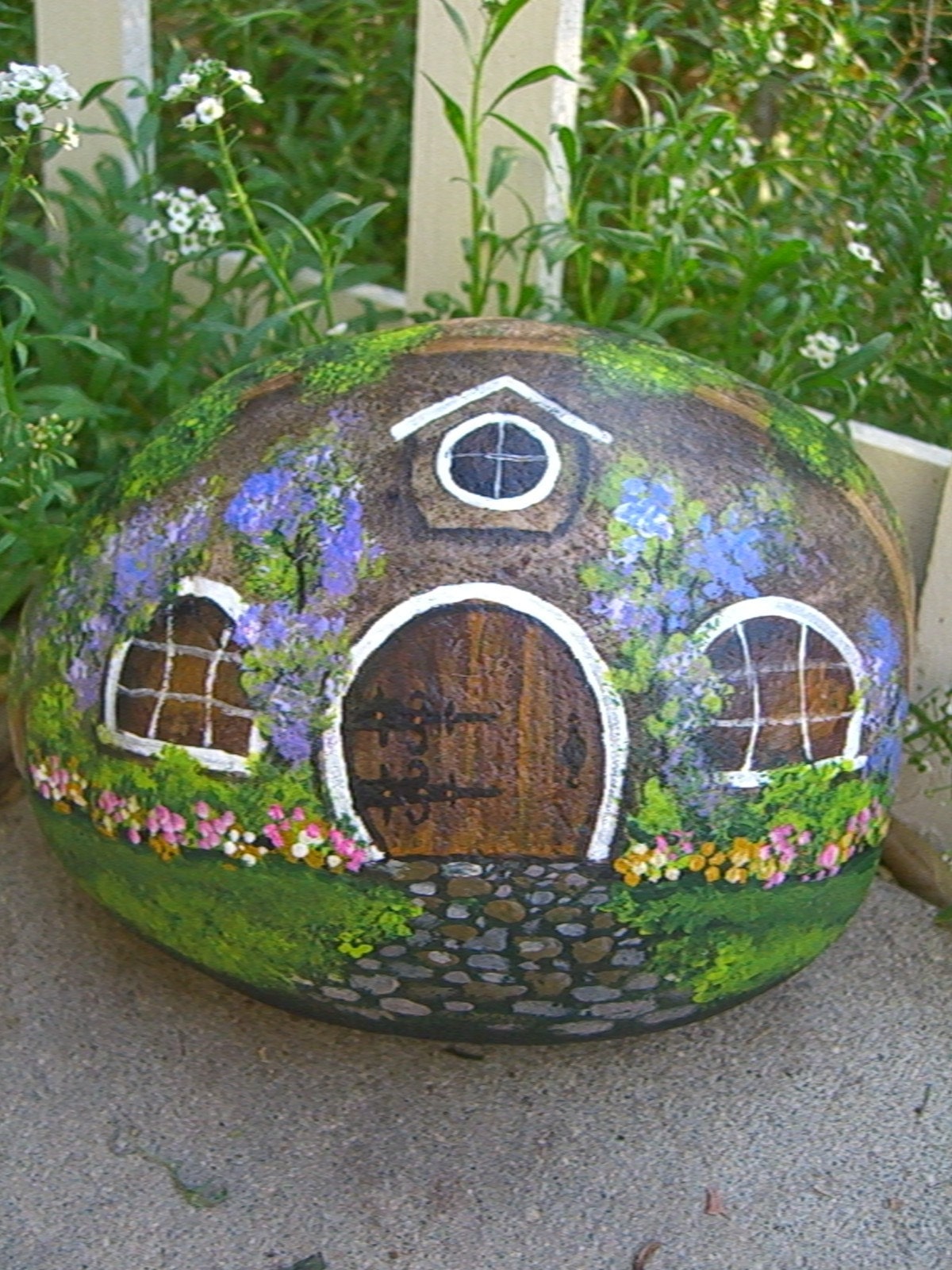 HOBBIT HOUSE painted rock art