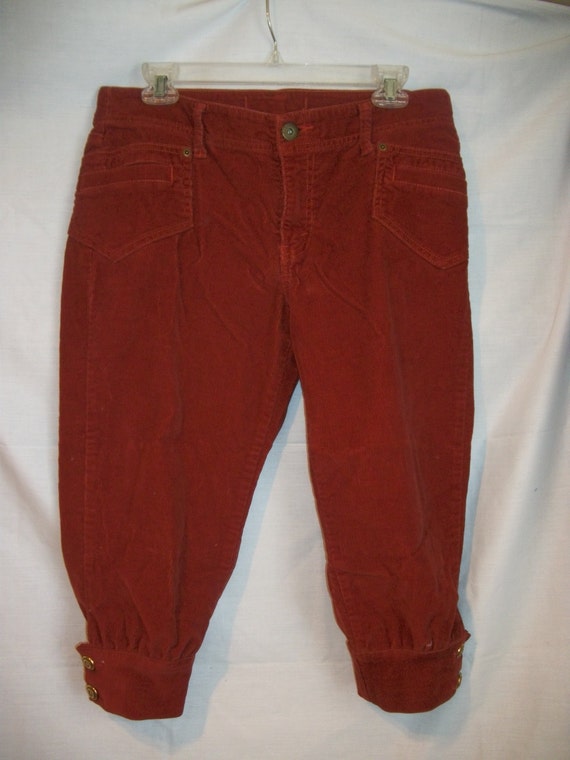 burnt orange flowy pants