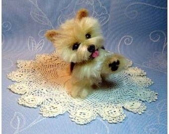 Needle felted dog Custom Norwich Terrier pet sculpture art felted