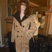 1970's Funky Two Tone Beige and Dark Brown Coat