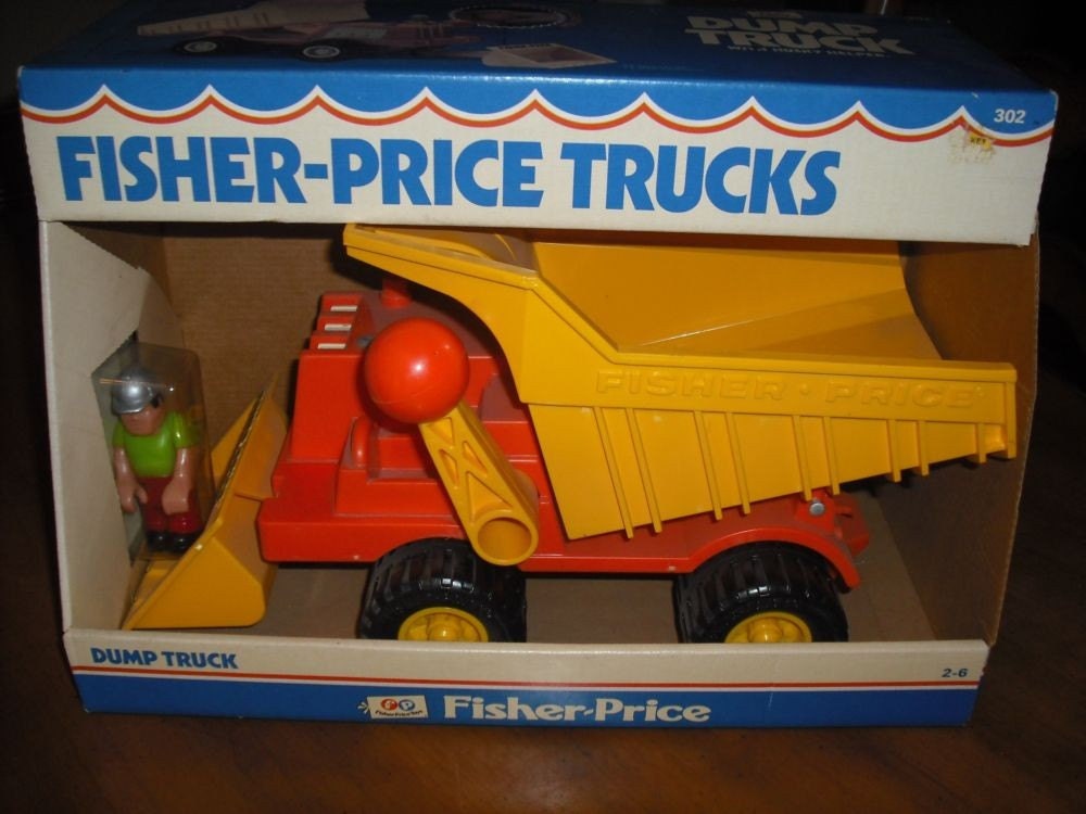 NIB Vintage 1970s Fisher Price Dump Truck