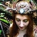 Antler Crown Headdress Autumn Faerie Princess Fairy Costume Offbeat Wedding Pagan Bridal Roe Deer Antlers HARVEST MOON by Spinning Castle