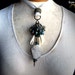 Amethyst Druzy Tribal Amulet Necklace Labradorite Wolf Teeth Hebron Bead Pagan Ritual Pendant SPECTRAL VISION by Spinning Castle
