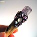 Magic Crystal Wand Antler Talisman Pink Kunzite Gemstone Moonstone Celtic Spirals Pagan Altar SWEET STAR by Spinning Castle