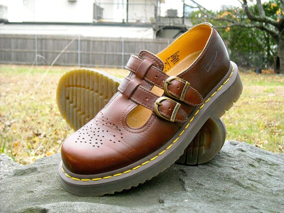 Dr Doc Martens Double Strap Mary Jane Sz 7 US