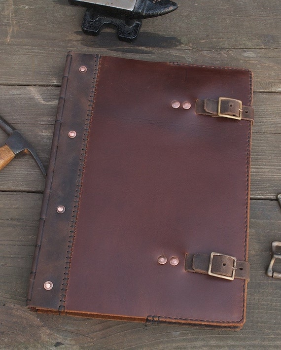 Refillable Leather Sketchbook Cover