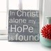 In Christ Alone - 12x12 CAFE MOUNT
