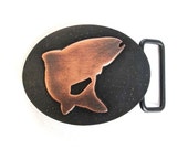 Copper Trout Belt Buckle