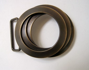 Classic Belt Buckle Handmade Brass Tunnel on SALE
