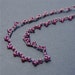 Garnet Lace crocheted gemstone necklace