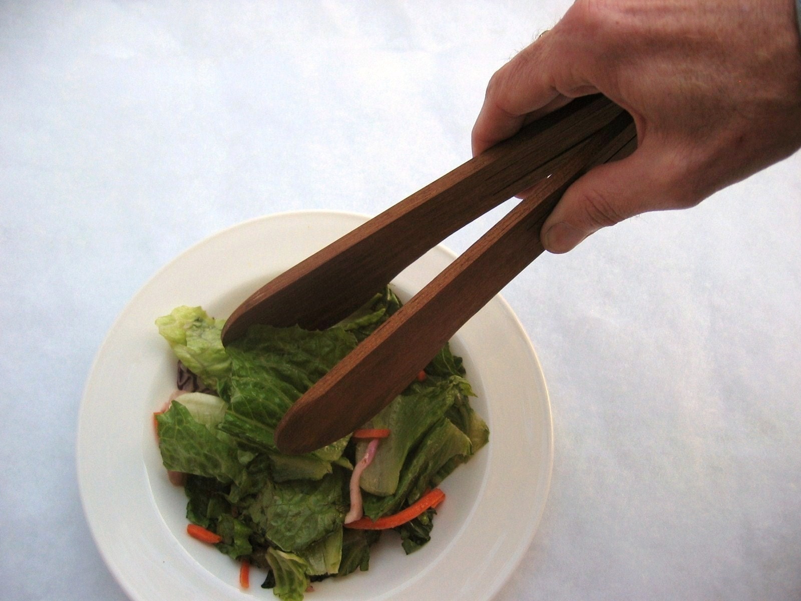 Teak Wood Salad Tongs