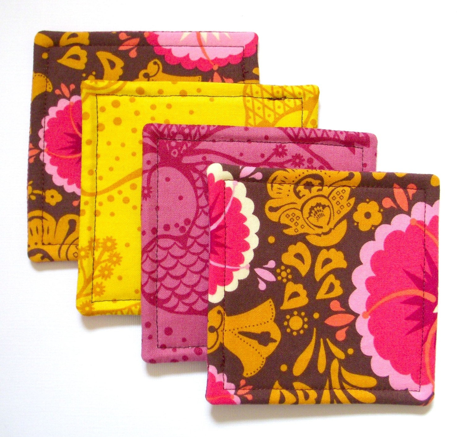 Coasters Fabric PDF Tutorial DIY Sewing Craft