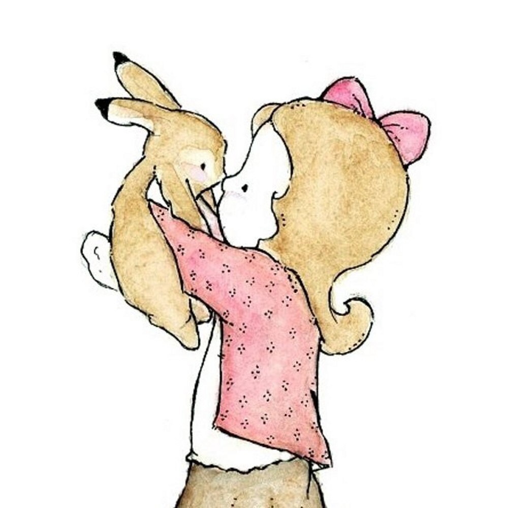 BUNNY KISS Print Archival 8x10