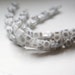 20pcs Czech Glass Peacock Square-Matte White Labrador 8mm (PG439231)*