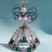 Green and Purple Beaded Angel Ornament