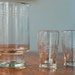 Vintage Etched Glass Drink Mixer Serving 4 Piece Set