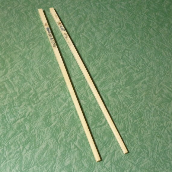 Vintage Chinese Real Ivory Chopsticks Pre Ban Hand Painted