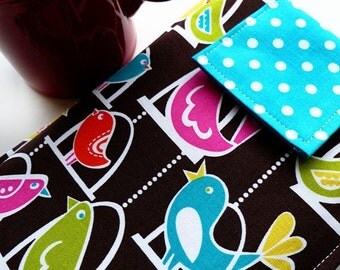 Kindle Sleeve, Kindle Case, Nook Sleeve, Nook Case, Assorted Ereaders Techee Gadgets in Tweet Tweet BIrds