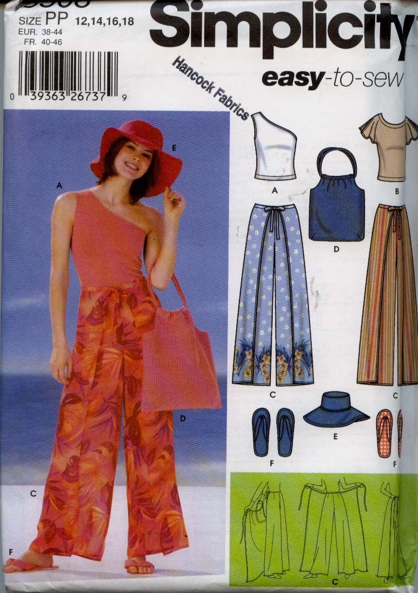 Simplicity Pattern Ease | easy to sew simplicity pattern 5508 uncut misses wrap pants Simplicity Pattern Ease | easy to sew simplicity pattern 5508 uncut misses wrap pants