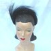 1950's Vintage Black Sequin Cocktail Hat with Horse Hair Mister. T Exclusive
