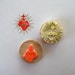 Sacred heart / two colors / handcarved rubber stamp