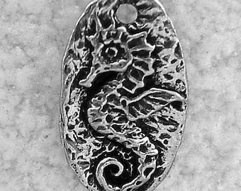 Green Girl Studios Seahorse Dangle Pewter Charm