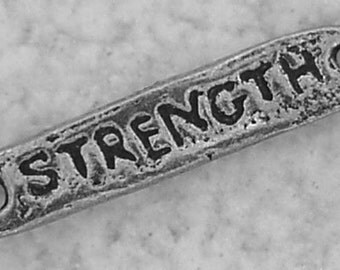 Green Girl Studios Pewter Strength Link