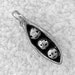Green Girl Studios Pewter Pea Pod Pendant