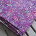 DESTASH Approx. 4 Yards Purple Mosaic Paisley Poplin Fabric from David Textiles