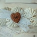 Ankle Cuff/Band VintageTrim, Wedding, Prom, Shower, Party Girl, OOAK