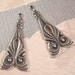 Trinity Brass Tamar Deco Drops - Pendants in Antique Silver - 2 Count