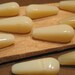 Czech Glass Beads - Vanilla Cream - Squared Teardrops -18x7mm - 10 Count