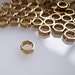 25 pieces of tiny vintage solid raw brass bead charm hexagon shape with hole on both end about 5.5x5.5x3 mm