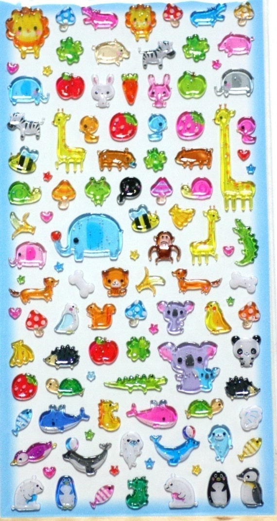 Kawaii Animal Character Japanese Stickers koala bear pig