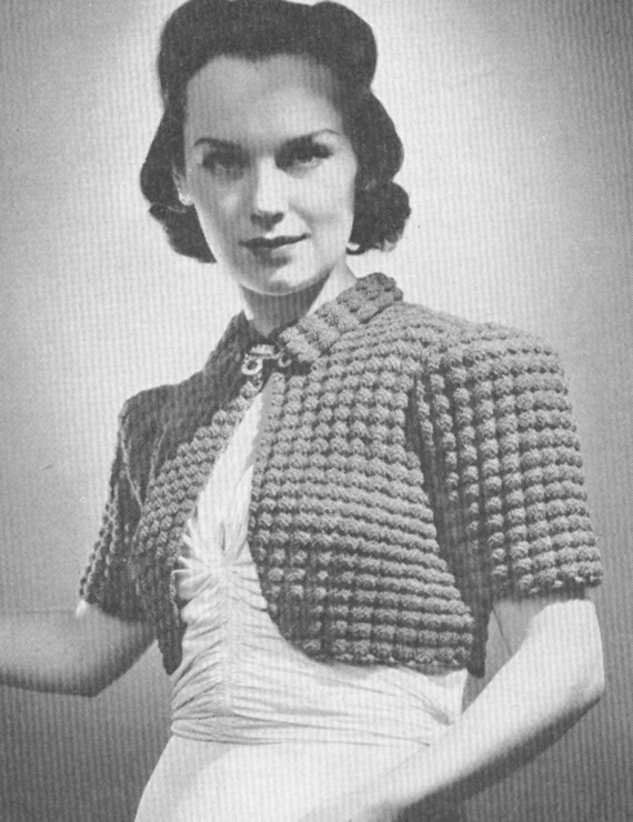 pattern jumper book crochet Deco and Day Vintage Night Jumper Pattern Art 1930s Crochet Sweater